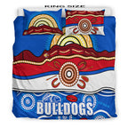 western-bulldogs-aboriginal-football-bedding-set-simple-style