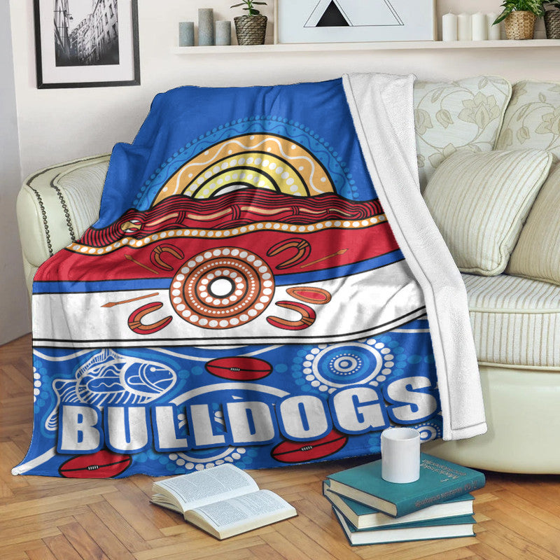 western-bulldogs-aboriginal-football-premium-blanket-simple-style