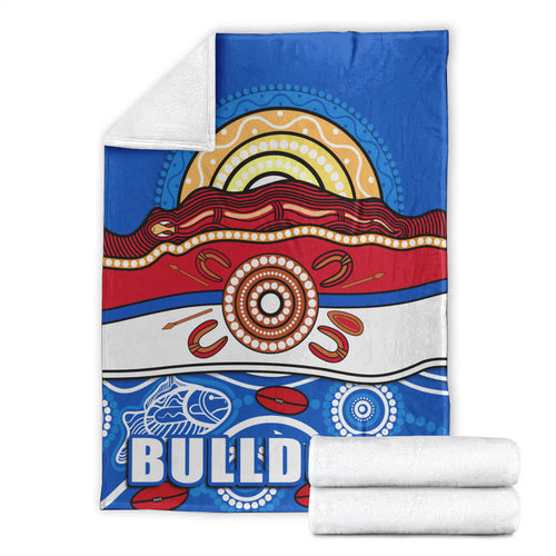 western-bulldogs-aboriginal-football-premium-blanket-simple-style