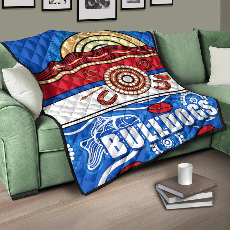 western-bulldogs-aboriginal-football-premium-quilt-simple-style