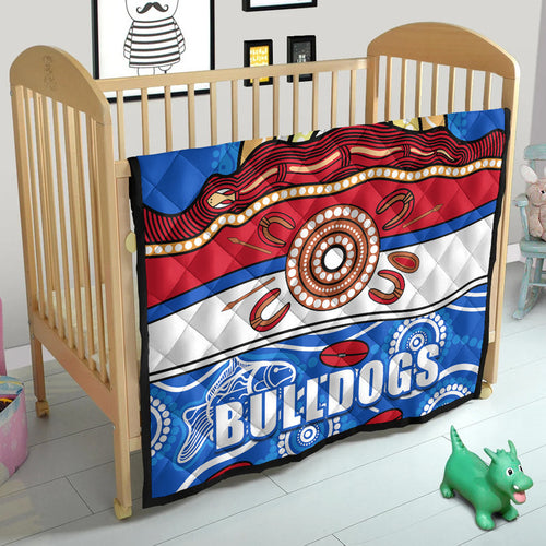 western-bulldogs-aboriginal-football-premium-quilt-simple-style