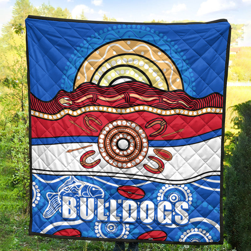 western-bulldogs-aboriginal-football-premium-quilt-simple-style