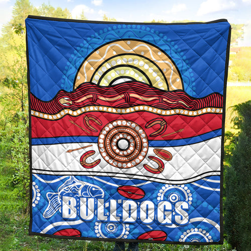 western-bulldogs-aboriginal-football-premium-quilt-simple-style