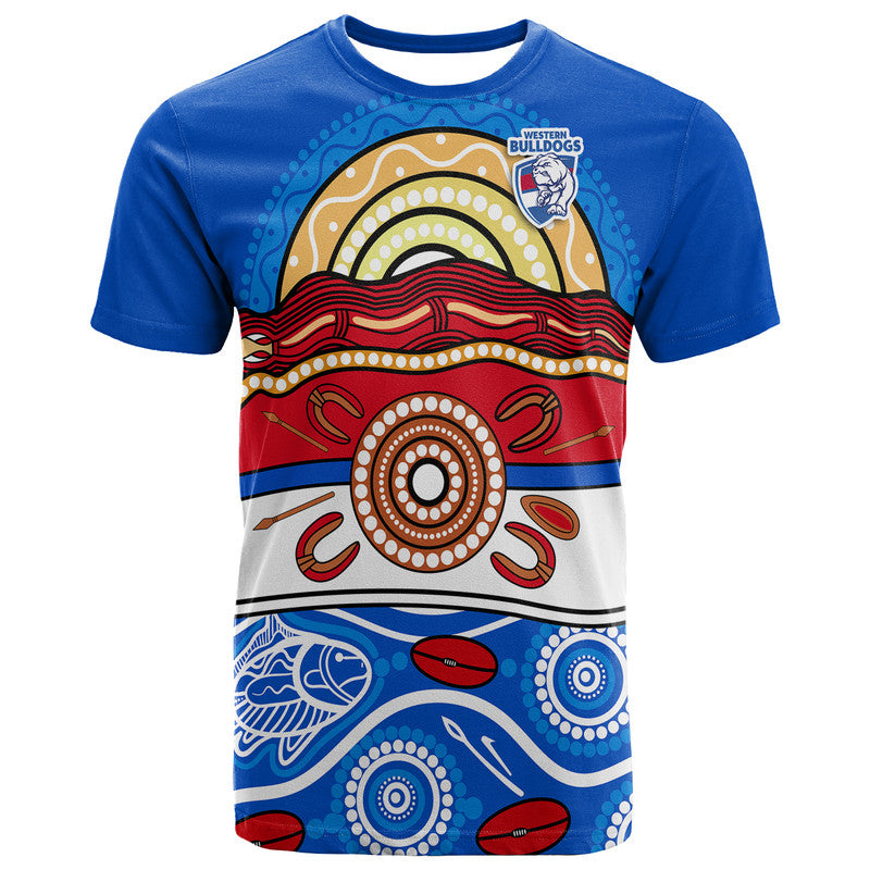 western-bulldogs-aboriginal-football-t-shirt-simple-style