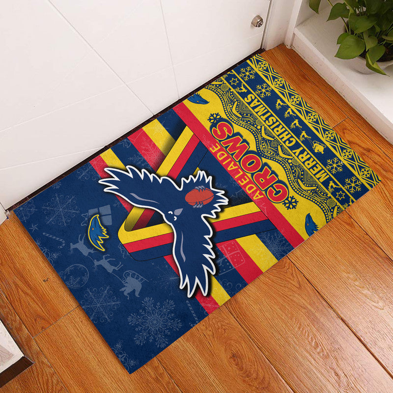 adelaide-crows-unique-winter-season-door-mat-adelaide-merry-christmas-no1