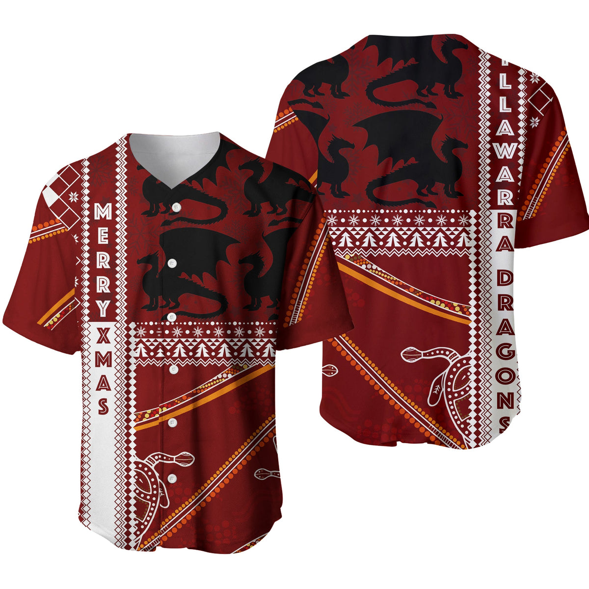 illawarra-dragons-aboriginal-christmas-with-geometrical-pattern-baseball-jersey