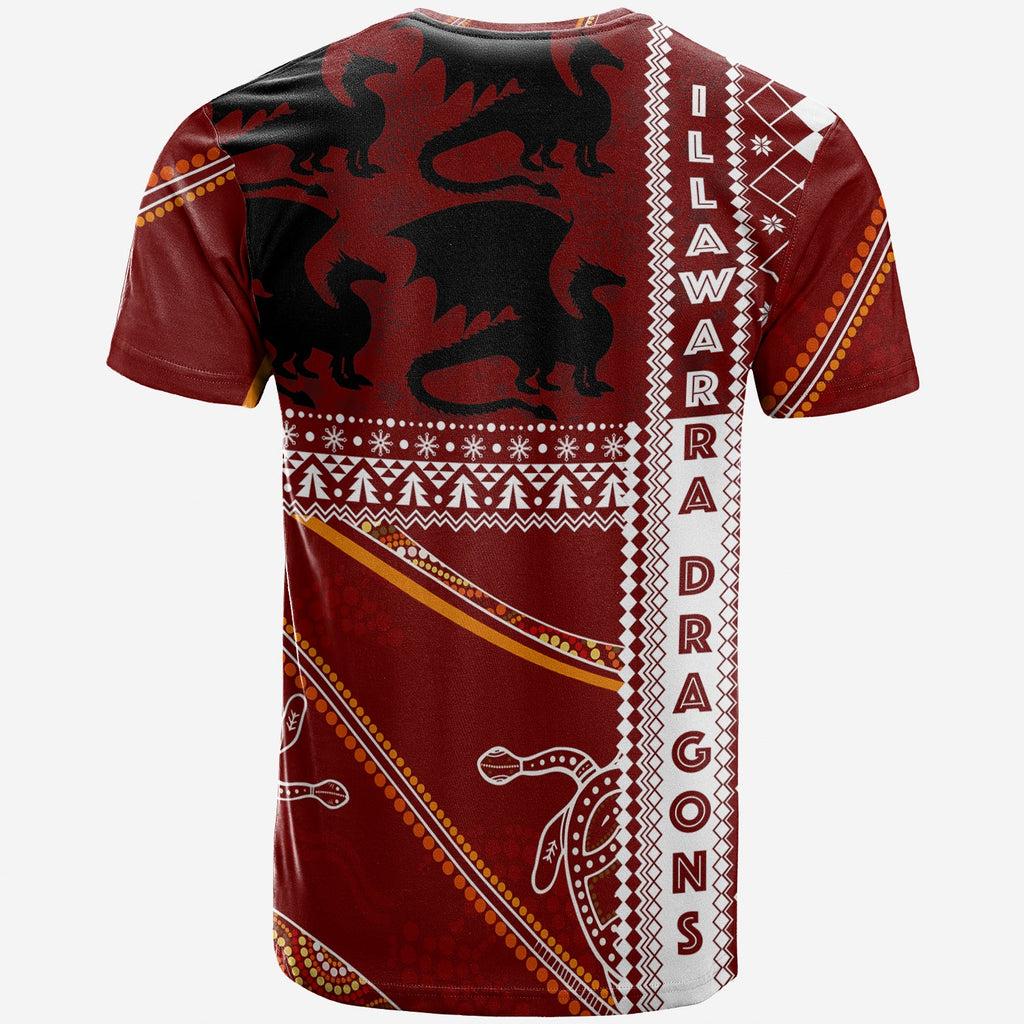 illawarra-dragons-aboriginal-christmas-with-geometrical-pattern-t-shirt
