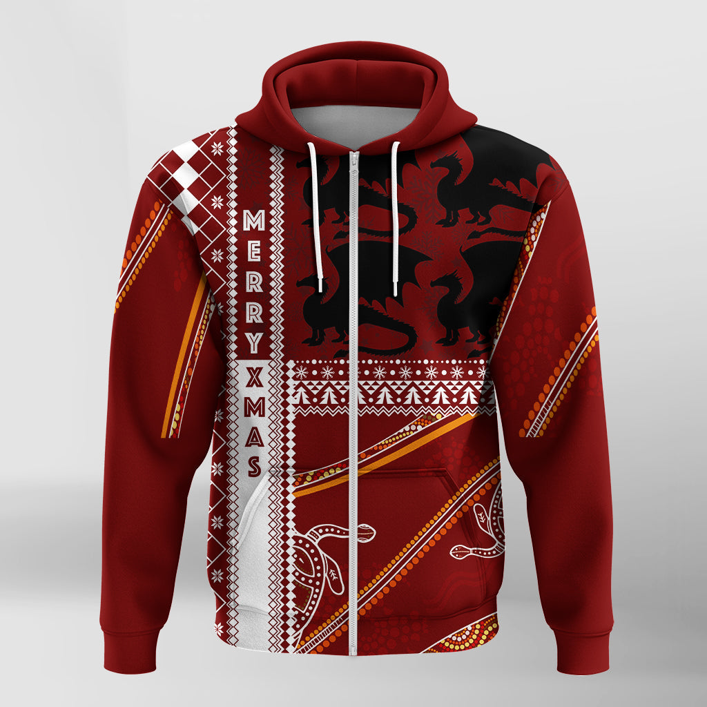illawarra-dragons-aboriginal-christmas-with-geometrical-pattern-zip-hoodie