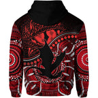 St. George Illawarra Dragons Zip Up And Pullover Hoodie Dragons Aboriginal Dreamtime Style LT9