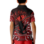 St. George Illawarra Dragons Polo Shirt Dragons Aboriginal Dreamtime Style LT9