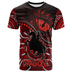 St. George Illawarra Dragons T Shirt Dragons Aboriginal Dreamtime Style LT9