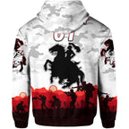 (Custom Personalised) St. George Illawarra Dragons ANZAC 2022 Zip Up And Pullover Hoodie Simple Style - White LT8
