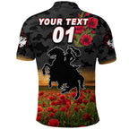 custom-personalised-dragons-anzac-polo-shirt-poppy-flowers-vibes-black