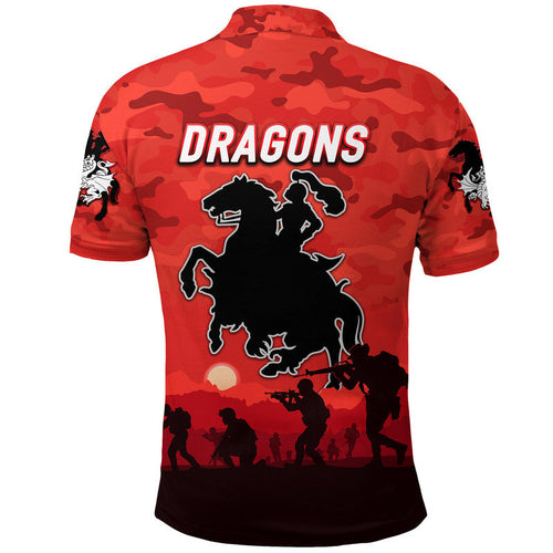 st-george-illawarra-dragons-anzac-2022-polo-shirt-simple-style-red