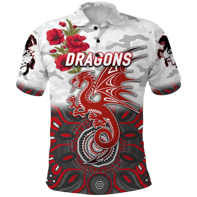 custom-personalised-dragons-anzac-polo-shirt-indigenous-vibes-white