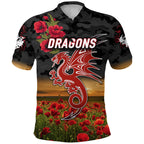 custom-personalised-st-george-illawarra-dragons-anzac-2022-polo-shirt-poppy-flowers-vibes-black