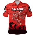 dragons-anzac-polo-shirt-simple-style-red