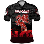 st-george-illawarra-dragons-anzac-2022-polo-shirt-simple-style-black