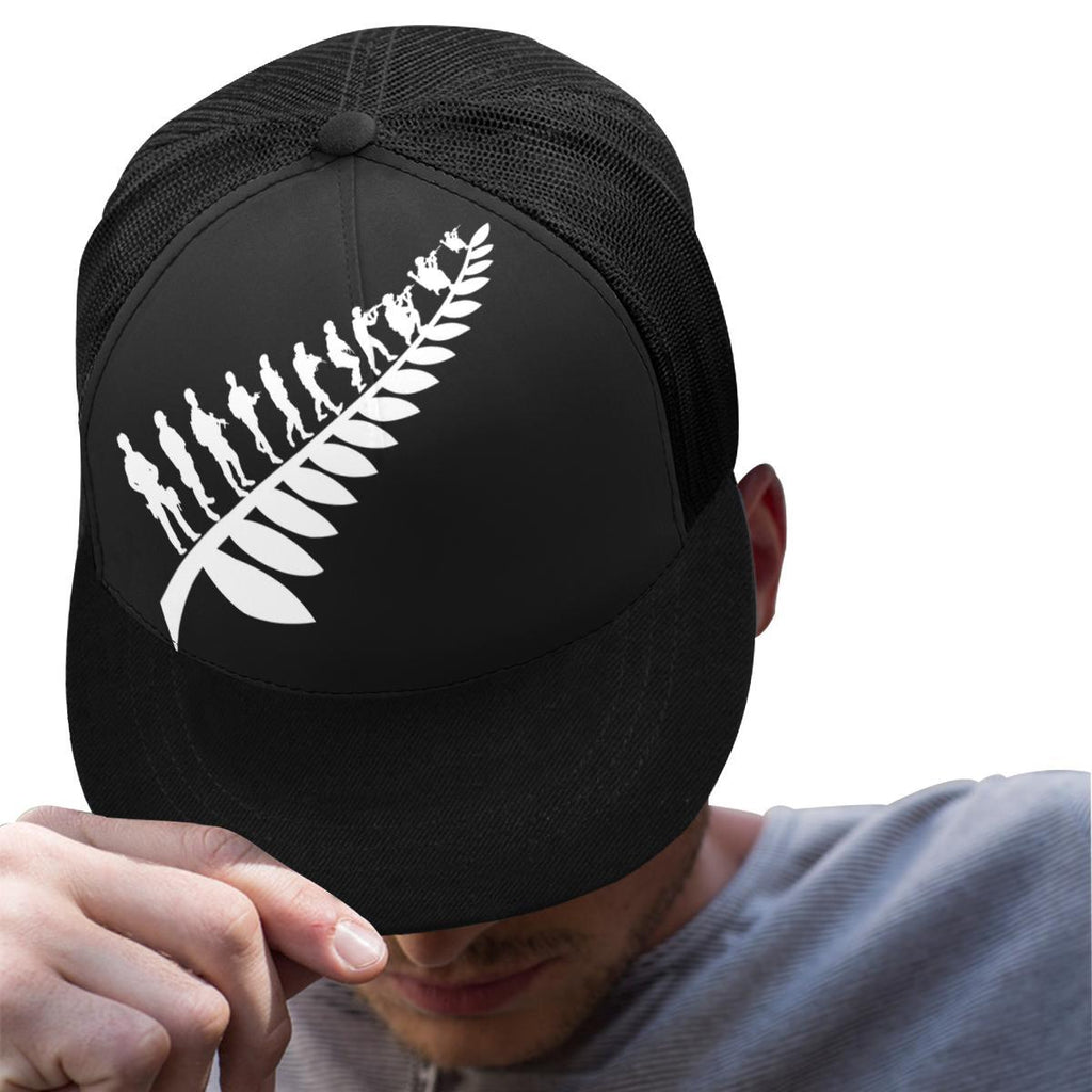Custom - Lest We Forget Silver Fern Anzac Trucker Hat Personal Signature - Black - Vibe Hoodie