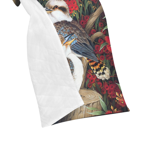 quilt-kookaburra-with-waratah-quilt