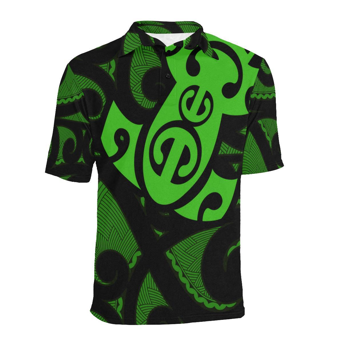 maori-green-mangopare-polo-shirt