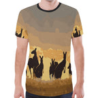 t-shirt-kangaroo-t-shirt-family-sunset-painting-ver02a-unisex