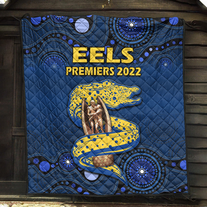 parramatta-eels-rugby-premiers-2022-premium-quilt-eels-champion-aboriginal-dot-blue-style