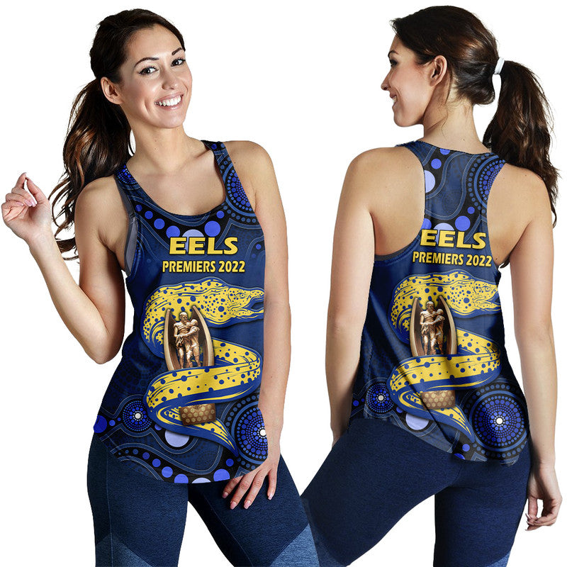 parramatta-eels-rugby-premiers-2022-women-racerback-tank-eels-champion-aboriginal-dot-blue-style