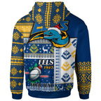 eels-rugby-hoodie-custom-christmas-snowflakes-eels-mascot-hoodie
