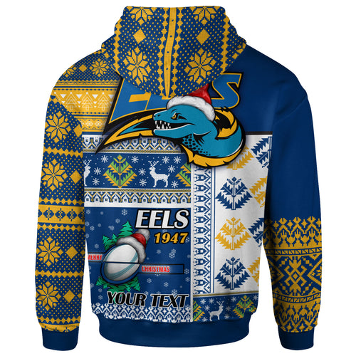 eels-rugby-hoodie-custom-christmas-snowflakes-eels-mascot-hoodie