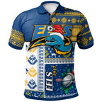eels-rugby-polo-shirt-custom-christmas-snowflakes-eels-mascot-polo-shirt