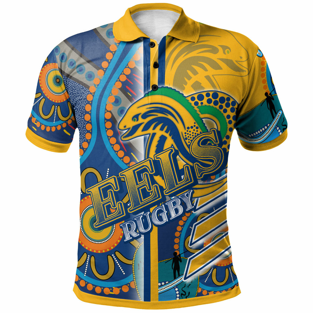 eels-rugby-polo-shirt-custom-eels-logo-aboriginal-indigenous-sport-style-polo-shirt