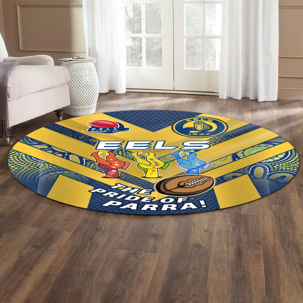 eels-rugby-round-rug-go-parra-eels-aboriginal-patterns-round-rug