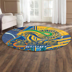 eels-rugby-round-rug-eels-logo-aboriginal-indigenous-sport-style-round-rug
