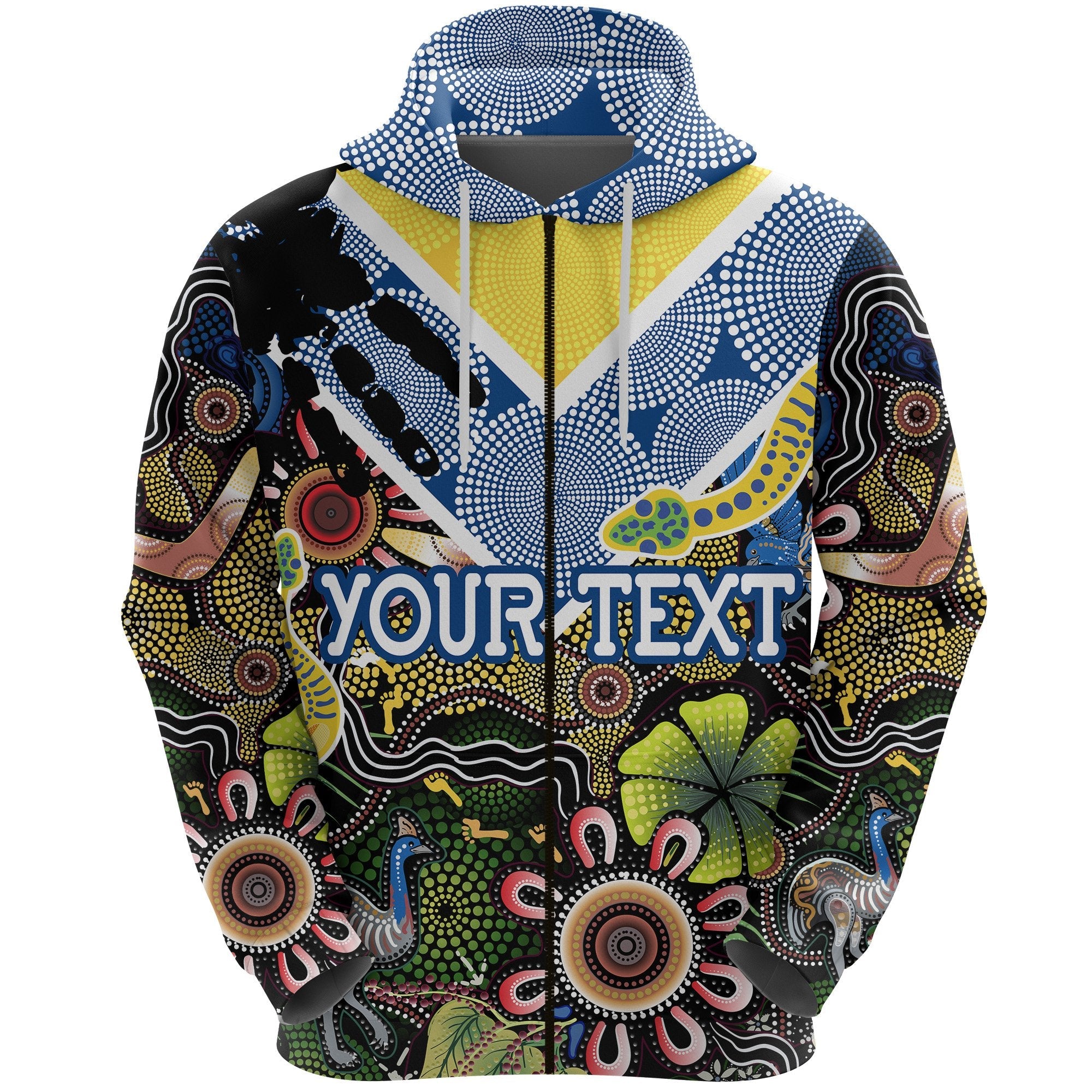custom-personalised-parramatta-eels-zip-hoodie-aboriginal-ethnic-style