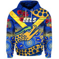 (Custom Personalised) Parramatta Eels ANZAC 2022 Zip Up And Pullover Hoodie Indigenous Vibes - Blue LT8