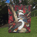 quilt-kookaburra-with-waratah-quilt
