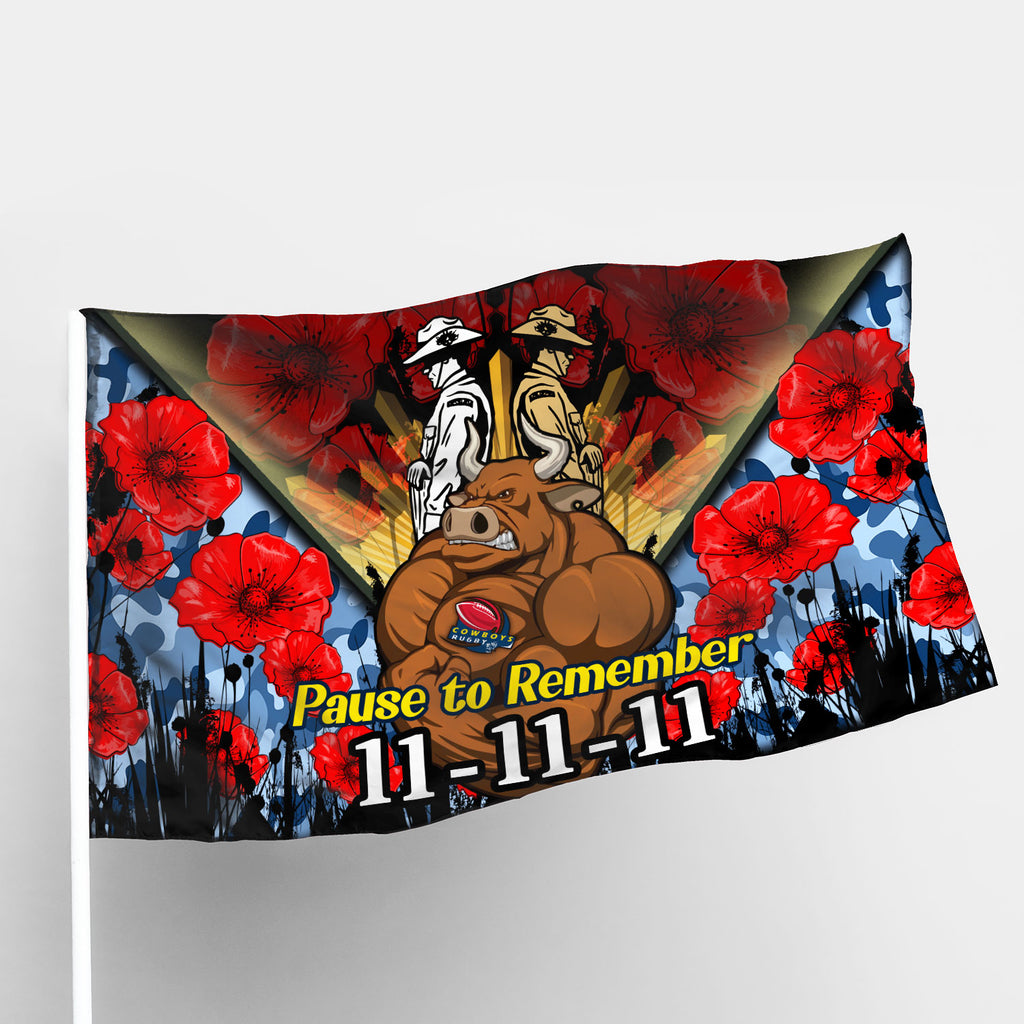 cowboys-rugby-flag-remembrance-day-pause-to-remember-flag