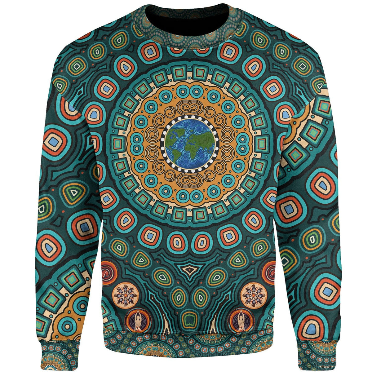 sweaters-aboriginal-green-dot-painting-with-earth