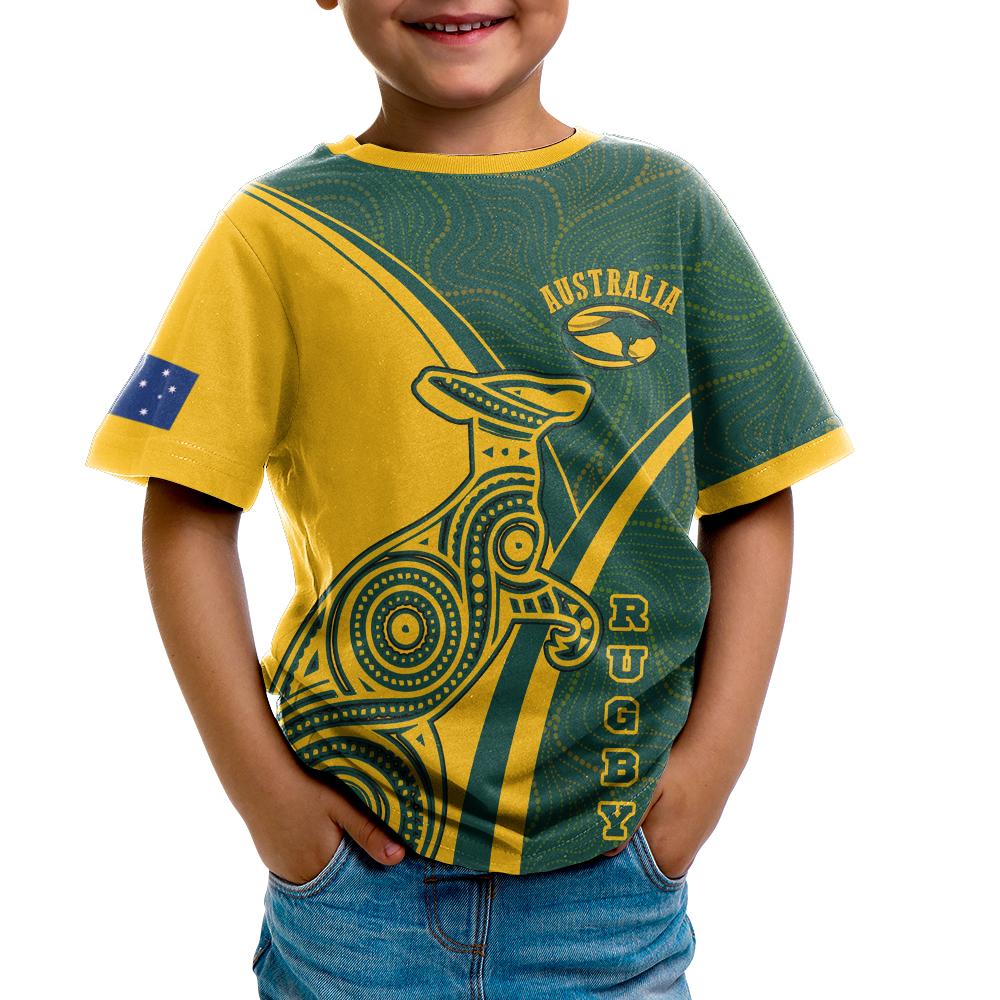 rugby-kid-t-shirt-australian-rugby-kangaroo-aboriginal-patterns