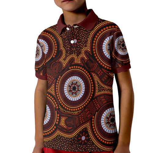 aboriginal-polo-shirt-kids-aboriginal-human-dot-painting-art