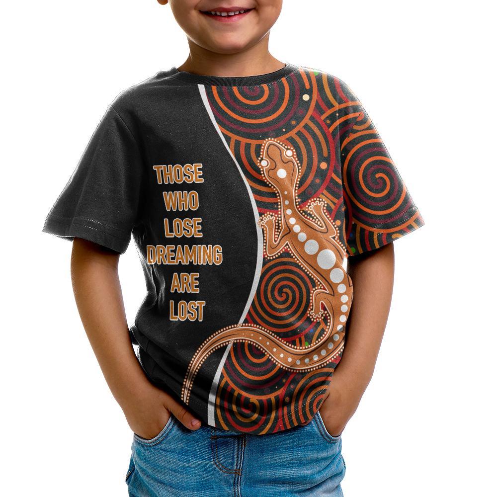 aboriginal-personalised-kid-t-shirt-indigenous-lizard-dreaming