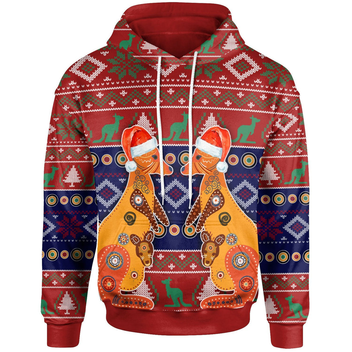 christmas-hoodie-mother-kangaroo-in-christmas