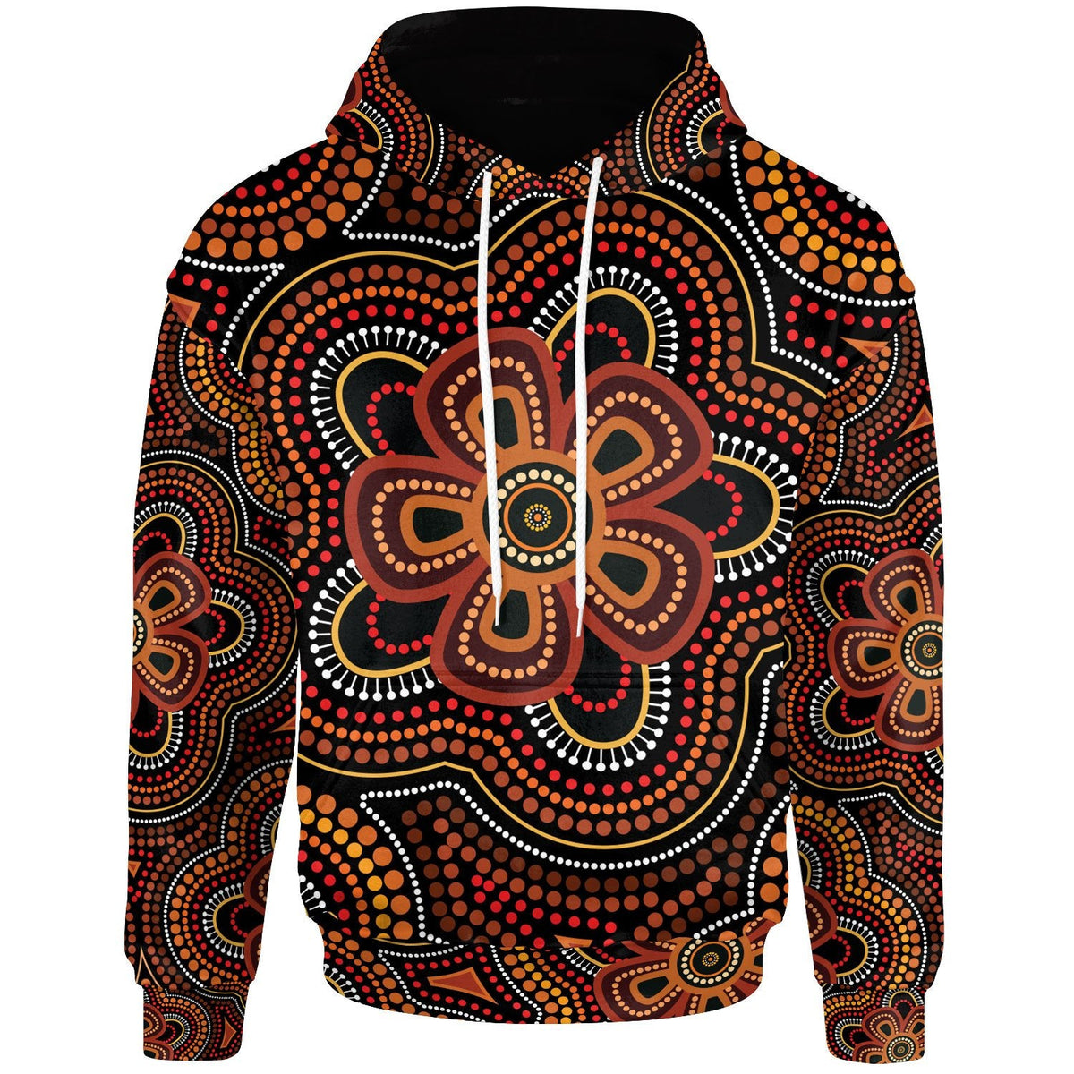 aboriginal-hoodie-aboriginal-dot-painting-flowers-style-ver02