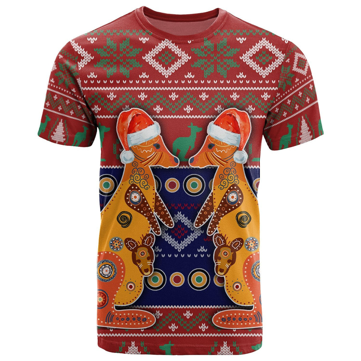 christmas-t-shirt-mother-kangaroo-in-christmas