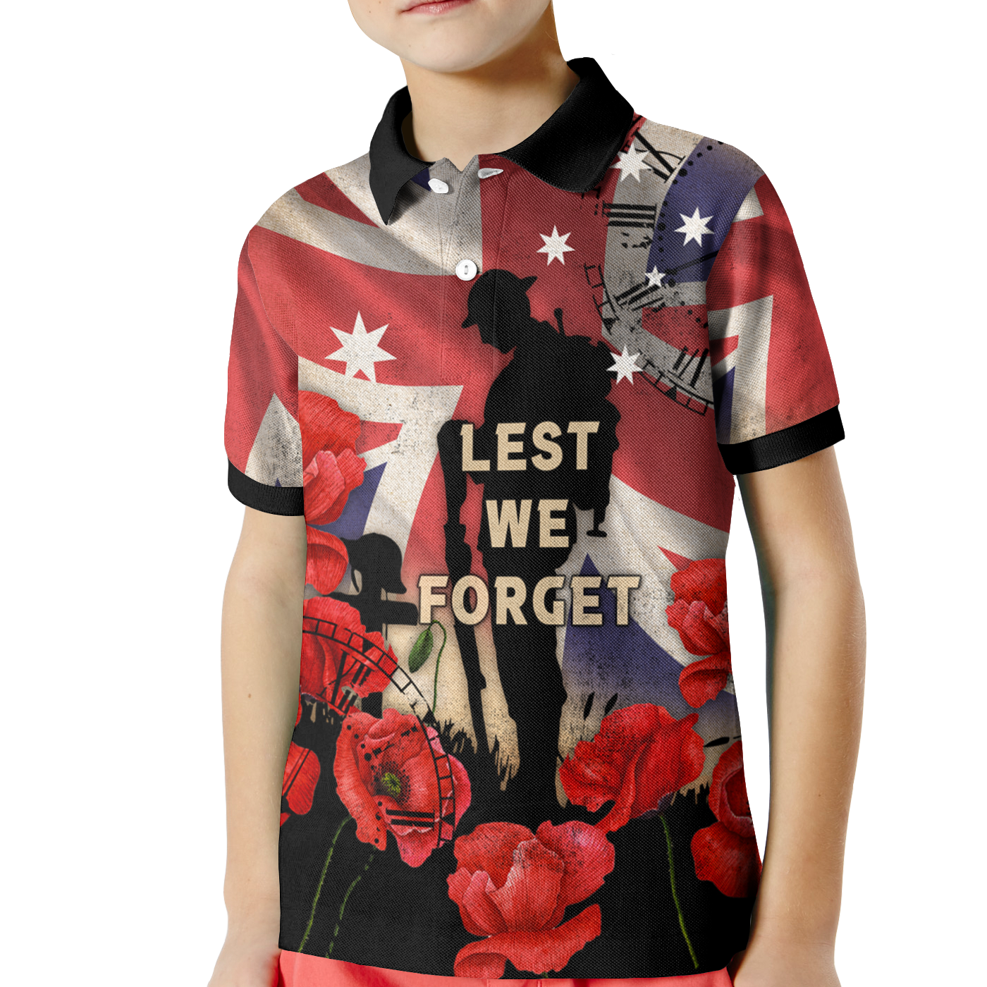 anzac-kid-polo-shirts-a-day-we-will-never-forget