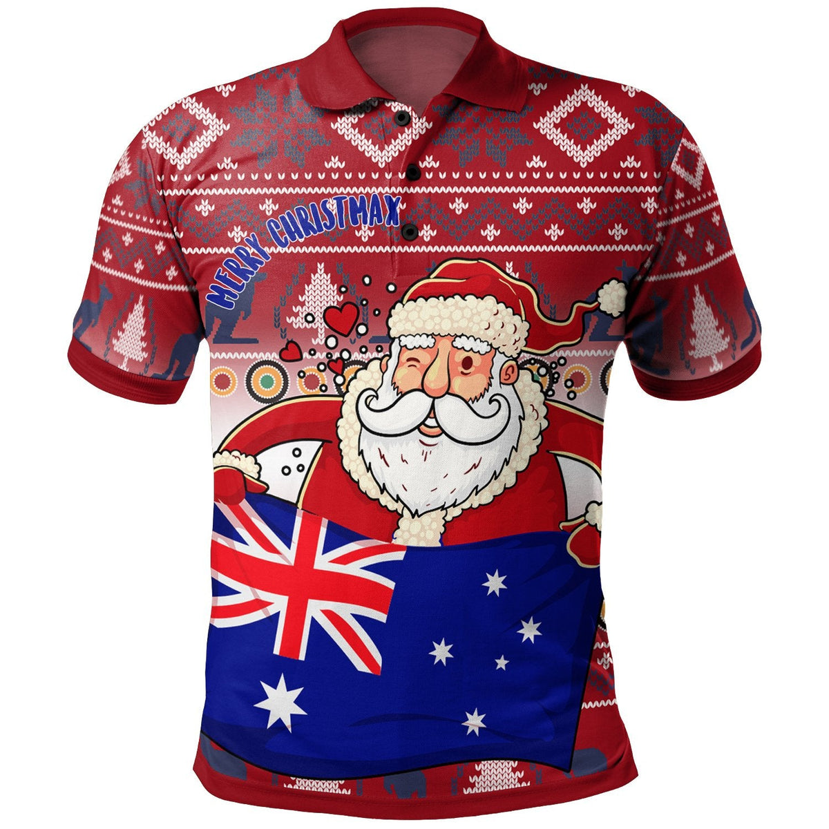 christmas-polo-shirt-australia-santa-claus-hold-the-flag-red