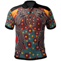polo-shirt-aboriginal-sublimation-dot-pattern-style-red
