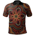 aboriginal-polo-shirt-aboriginal-dot-painting-flowers-style-ver02