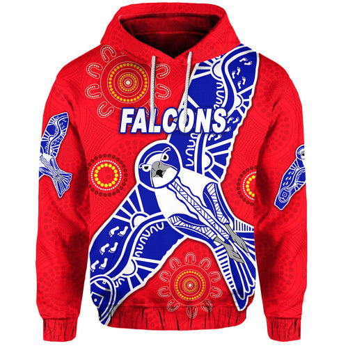 custom-personalised-west-perth-football-club-hoodie-falcons-indigenous-version-red-custom-text-and-number